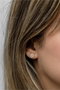Heliophilia Silver Pendientes de Plata de Ley 925 con Baño de Oro y Circón